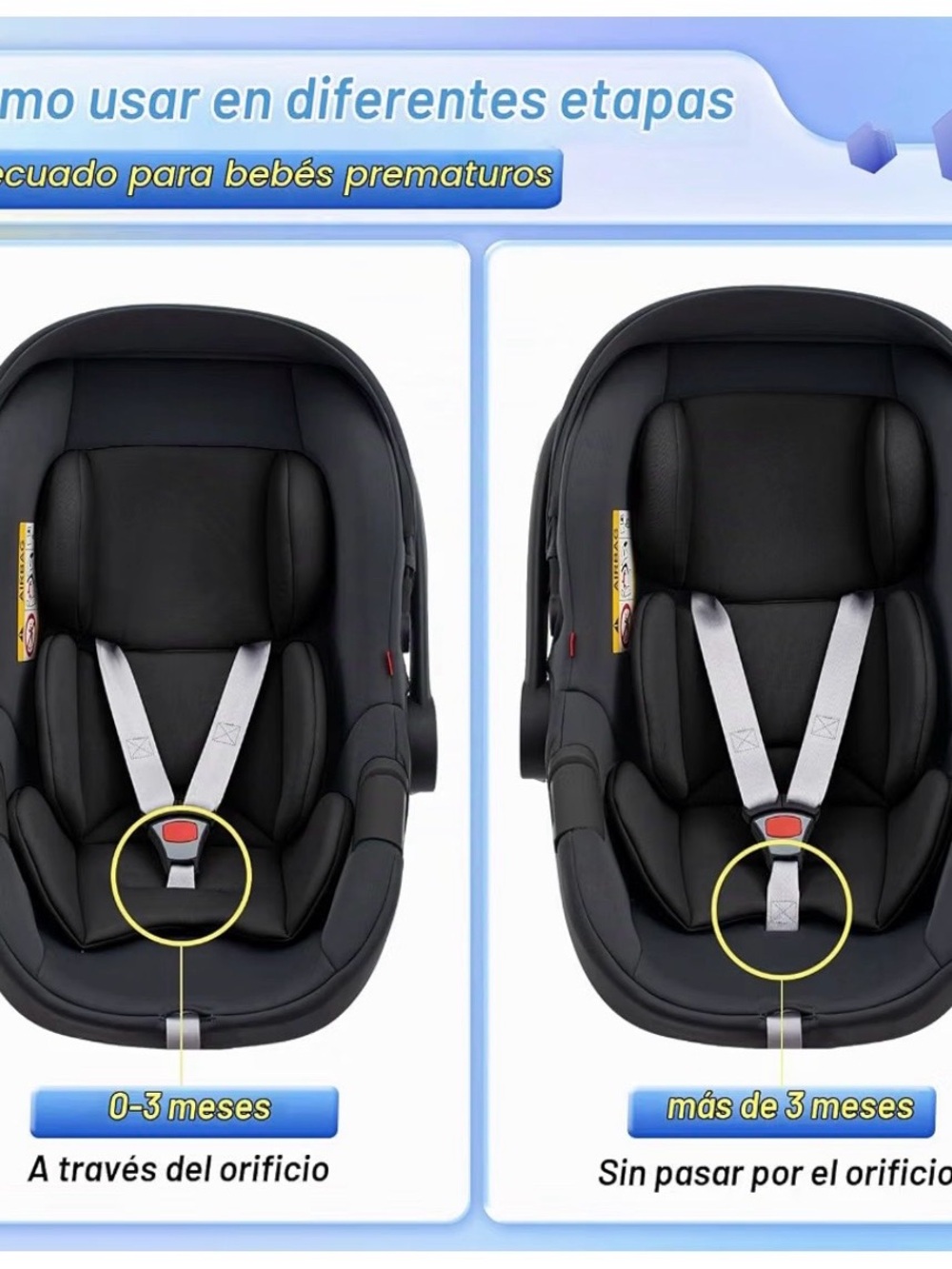 Infant Car Seat Carrier - Black
